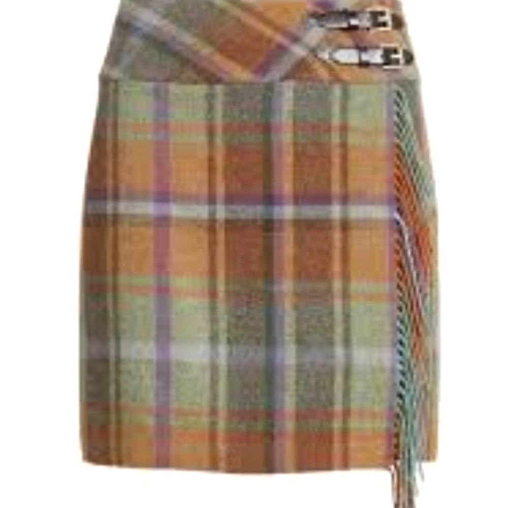 Lauren Womens Ralph Lauren "Wool Plaid Mini Skirt